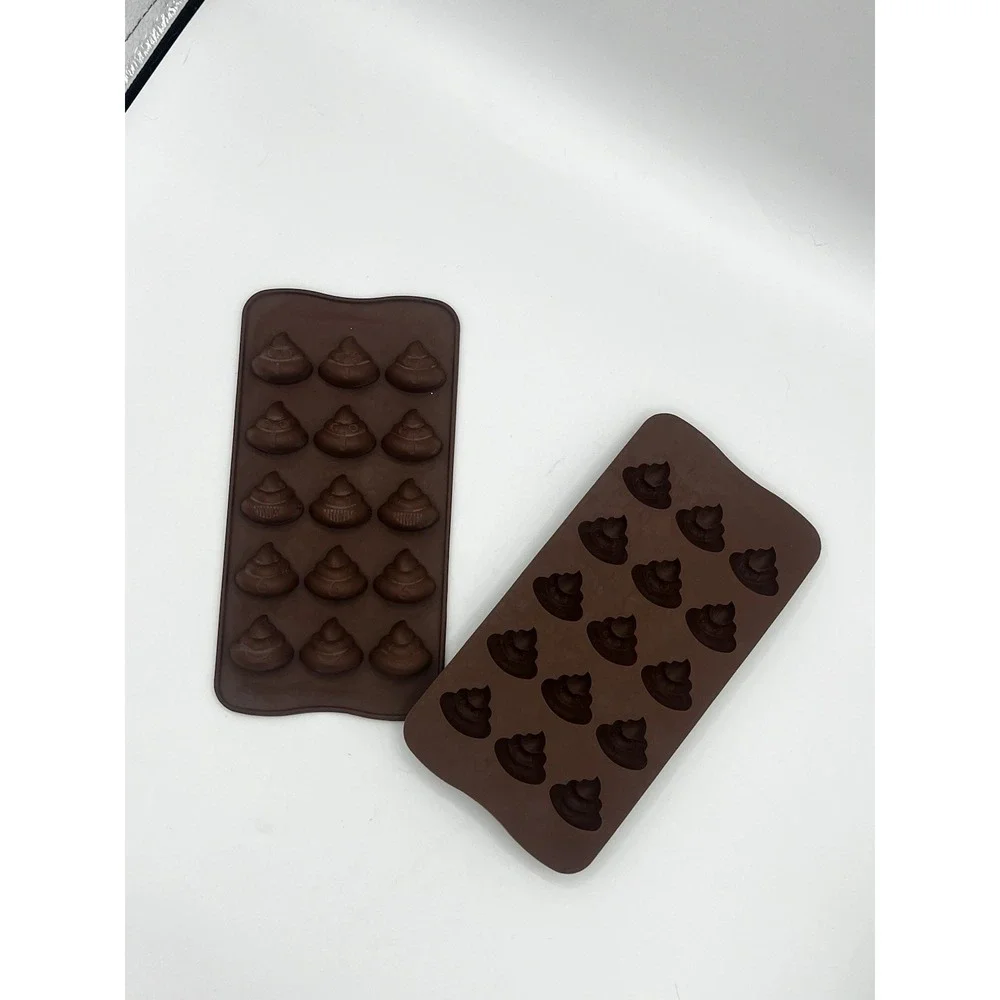 2 Pcs Poo Emoji Crystal Epoxy Mold Baking Mold/cake Chocolate Candy Molds